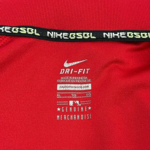 Nike Dri Fit Cincinnati Reds Jacket Mens Size XL Full Zip Pockets Red MLB READ - Picture 9 of 13